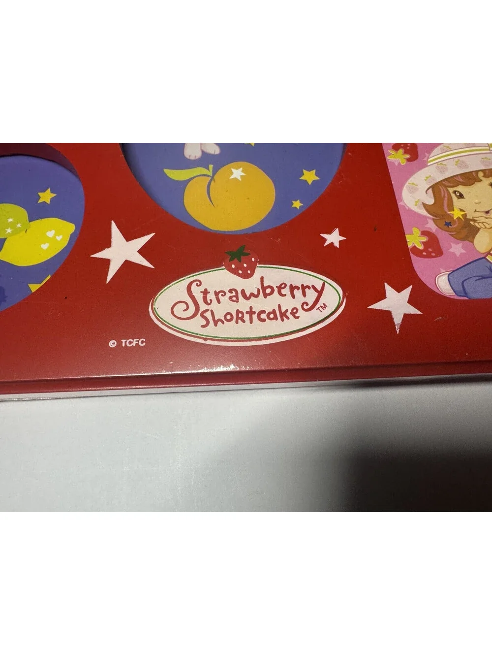 Vintage Strawberry Shortcake Picture Frame 5 Small Photos Red 2008 - 9.5x7